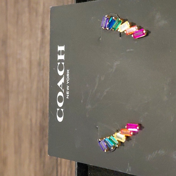 COACH Rainbow Stud Earrings - Picture 2 of 4